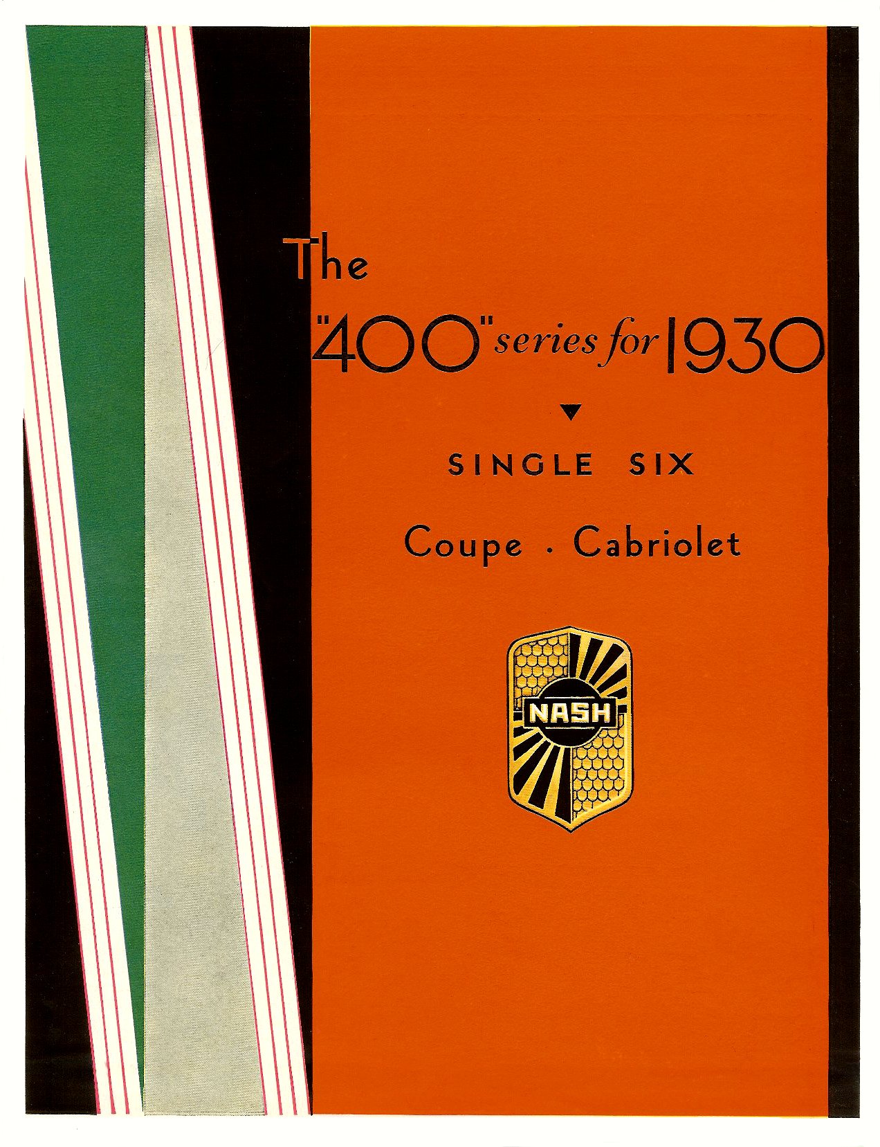 1930 Nash 400 Single Six Coupes Folder Page 4